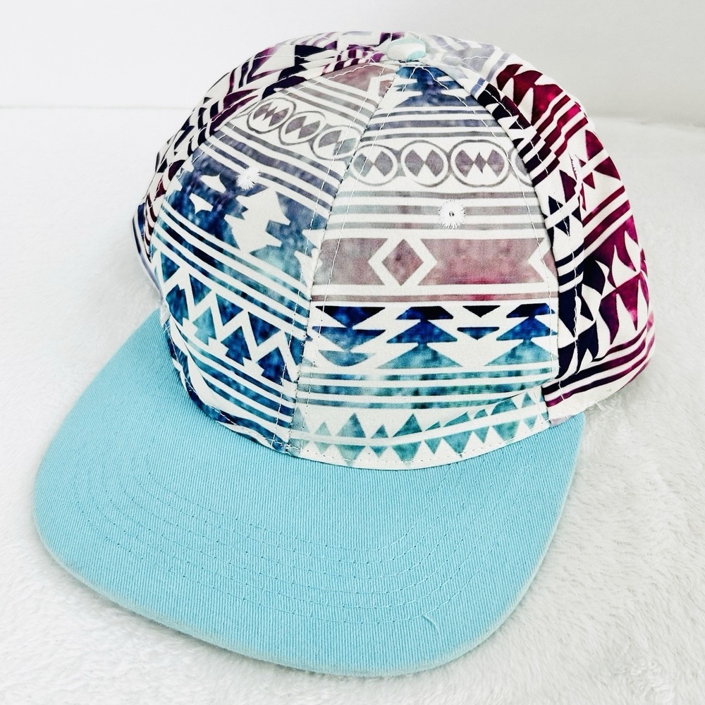 Claire's All Over Print Bright Aztec Women's Hat‎ Cap Snapback Adjustable Casual